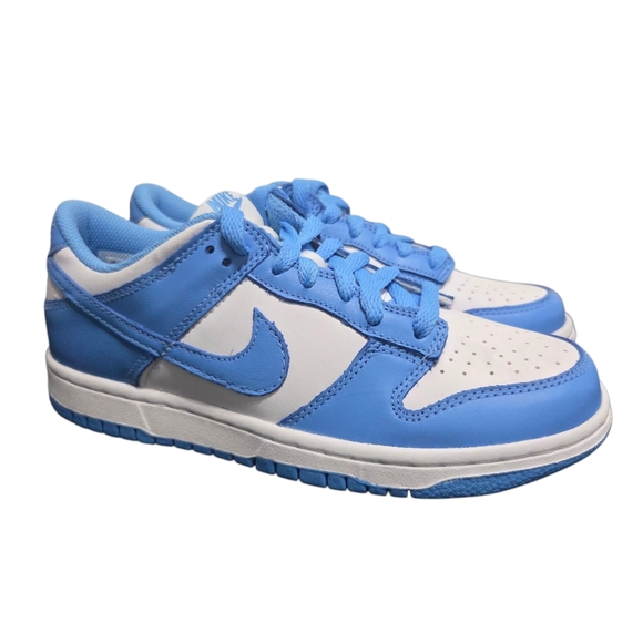 Nike Dunk Low GS UNC University Blue White (CW1590-103) 5.5Y/ Wmns 7 NWB - Picture 1 of 9